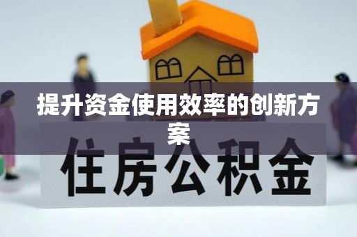 长丰提升资金使用效率的创新方案