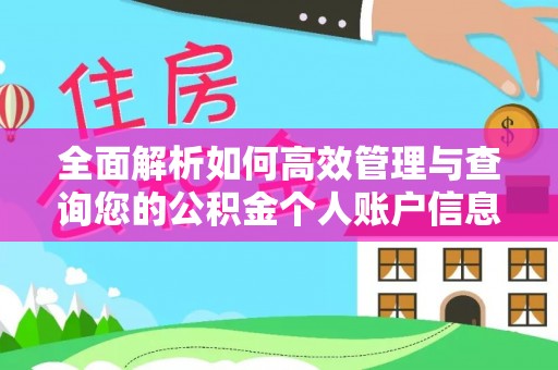 长丰全面解析如何高效管理与查询您的公积金个人账户信息