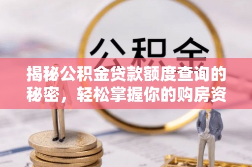 长丰揭秘公积金贷款额度查询的秘密，轻松掌握你的购房资金
