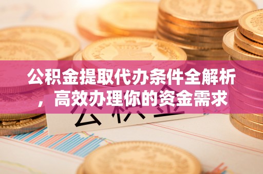 长丰公积金提取代办条件全解析，高效办理你的资金需求