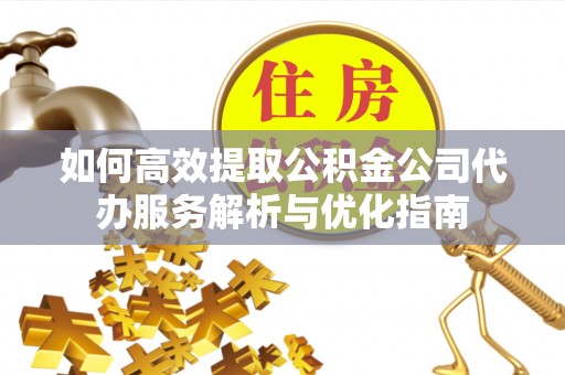 长丰如何高效提取公积金公司代办服务解析与优化指南