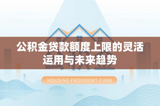 长丰公积金贷款额度上限的灵活运用与未来趋势